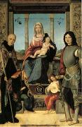 The Virgin and Child with Saints Benedict and Quentin and Two Angels (mk05) Francesco Marmitta